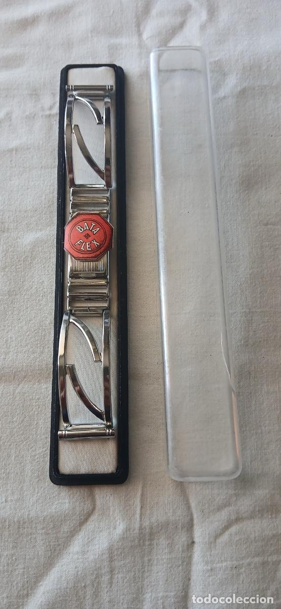 Recambios de relojes: Correa/Armis Vintage BATA FLEX de Acero Inoxidable (Nueva en Estuche Original).