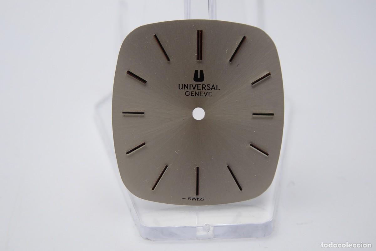 Recambios de relojes: Universal Gen&egrave;ve vintage dial silver 24.1mm x 25.9mm