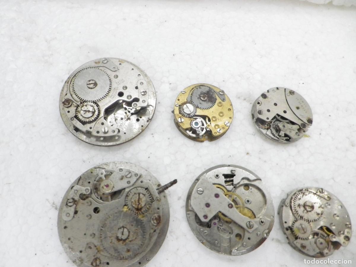 Recambios de relojes: Lote 6 maquinas Reloj Mec&aacute;nico Vintage Piezas Restaurar aprendizaje watches