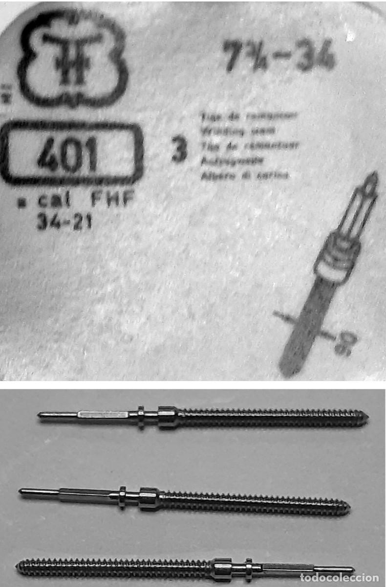 Recambios de relojes: LOTE DE 3 TIJAS DE RELOJ FHF - CALIBRE 34-21 - X