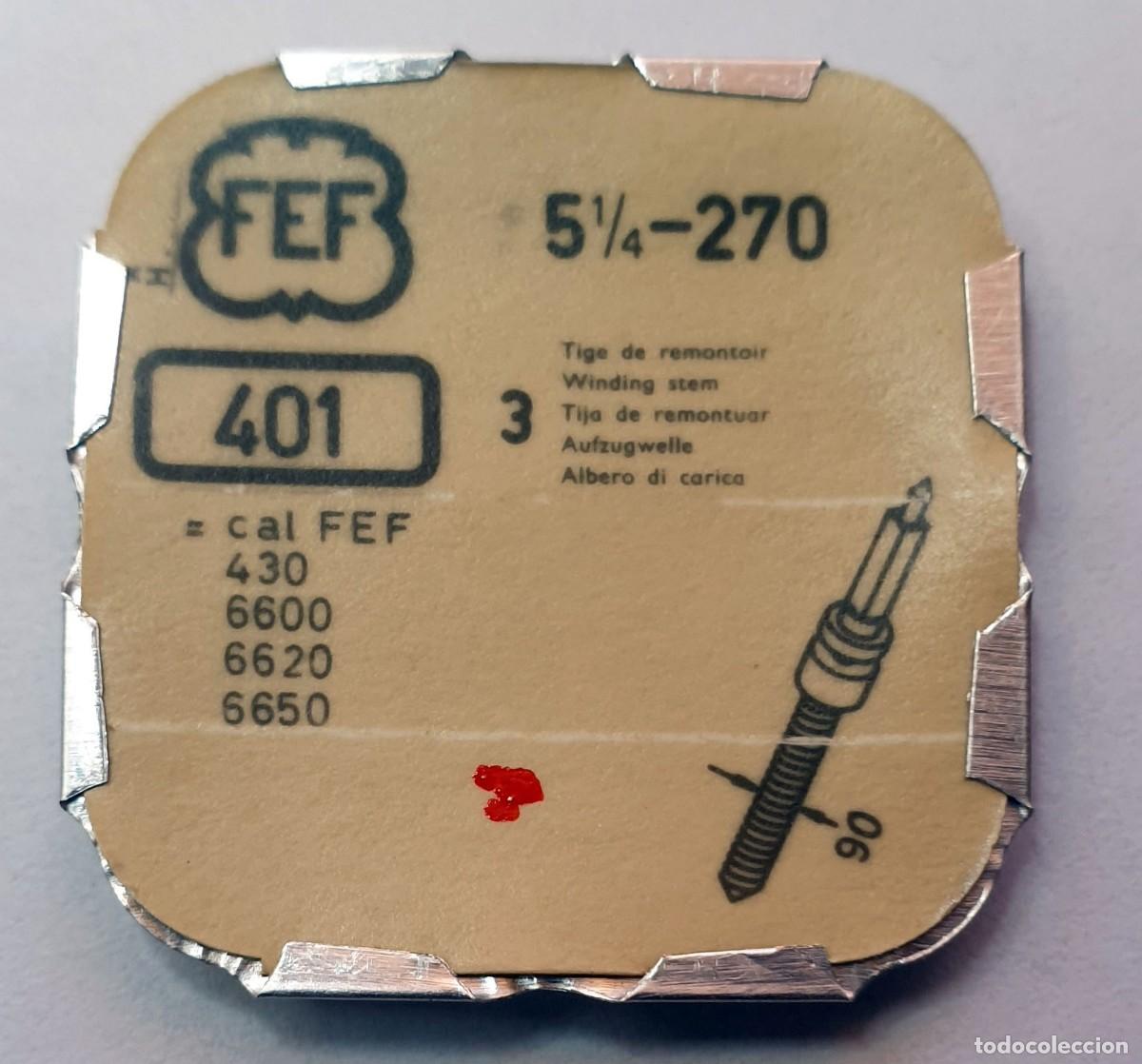 Recambios de relojes: Lote de 3 Tijas de Remontuar FEF 401 - Calibres FEF 270, 430, 6600, 6620, 6650
