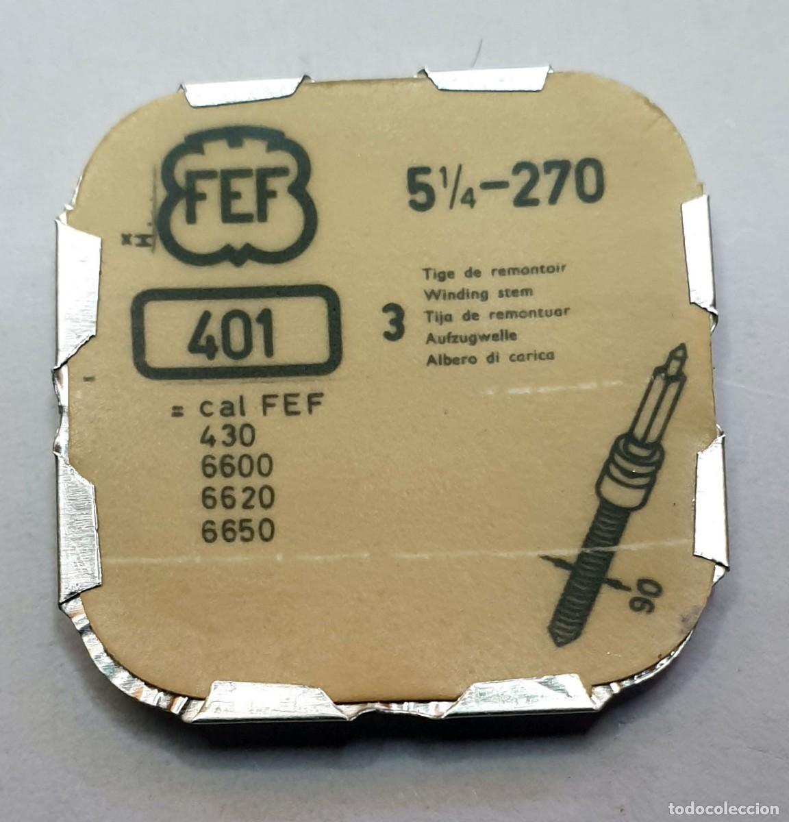 Recambios de relojes: Lote de 3 Tijas de Remontuar FEF 401 - Calibres FEF 270, 430, 6600, 6620, 6650