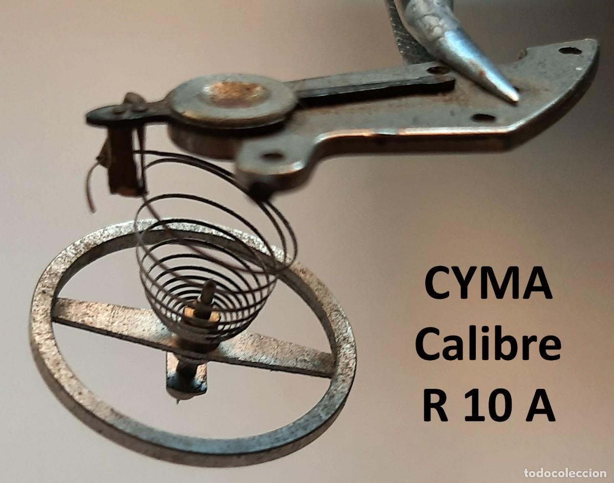 Ersatzteile f&uuml;r Uhren: Volante Completo con Puente y Espiral CYMA Calibre R 10 A - Fornitura Relojer&iacute;a Vintage