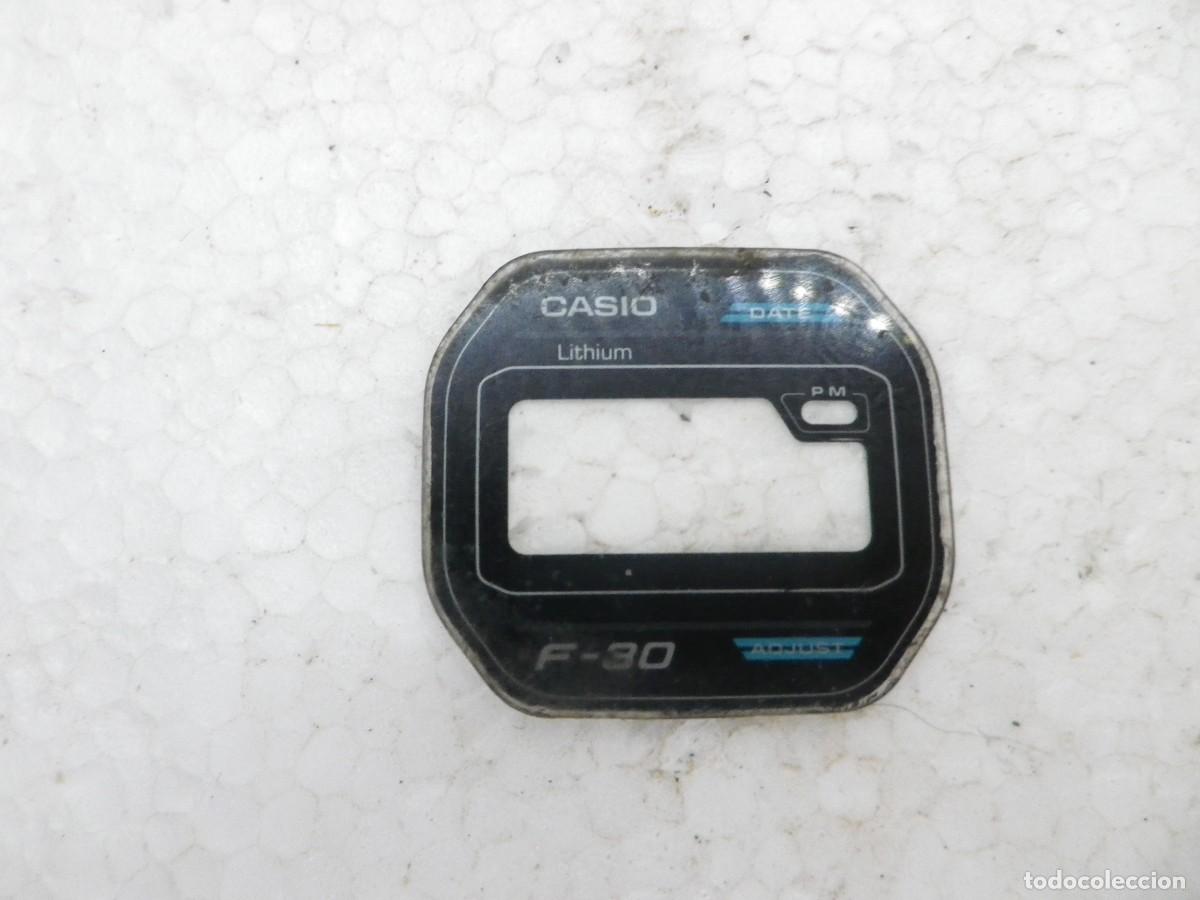 Recambios de relojes: Cristal Car&aacute;tula Original Reloj Casio F-30 Vintage M&oacute;dulo 1007 Spare watches