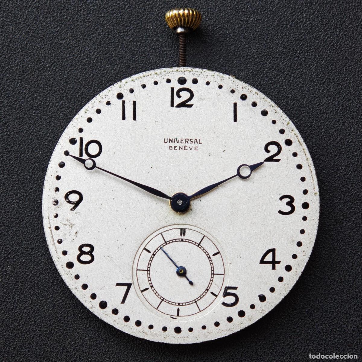 Recambios de relojes: UNIVERSAL GENEVE maquinaria reloj de bolsillo vintage pocket watch movement montre orologio