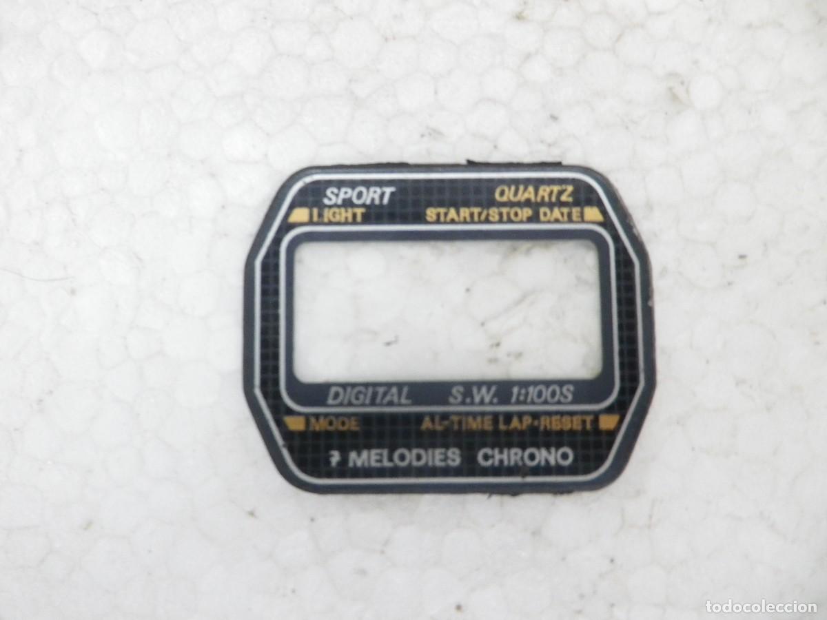 Recambios de relojes: Vintage 1980s 7 Melodies Chrono Digital LCD Musical Watch Crystal Watches