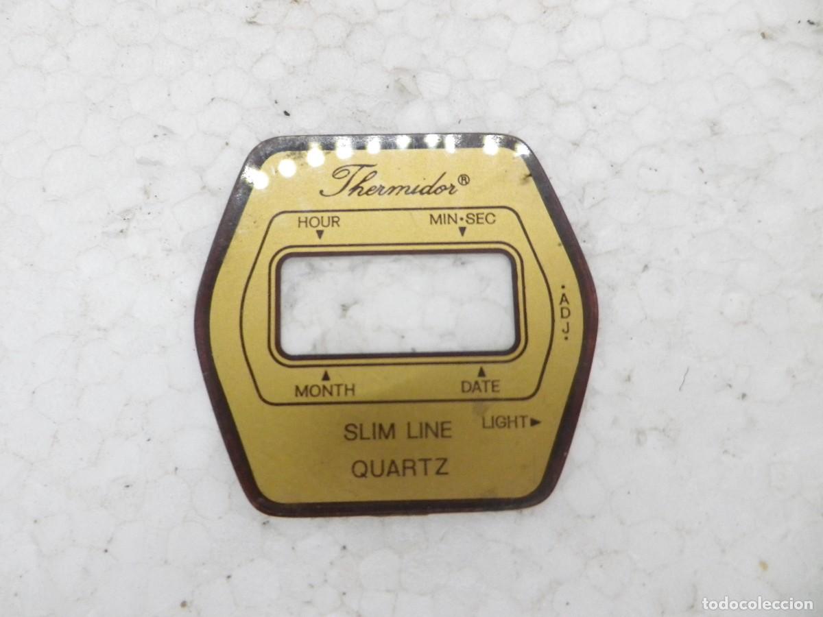 Recambios de relojes: M&aacute;scara Cristal Interno Reloj Thermidor Slim Line Quartz Vintage Parts watches