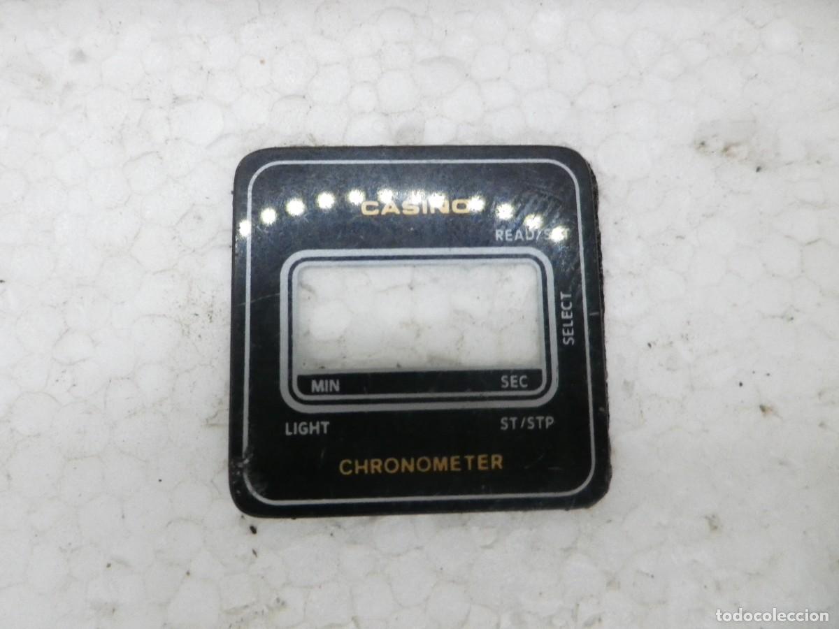 Recambios de relojes: Cristal Casino recambio usado vintage electronic watch glass replacement watches