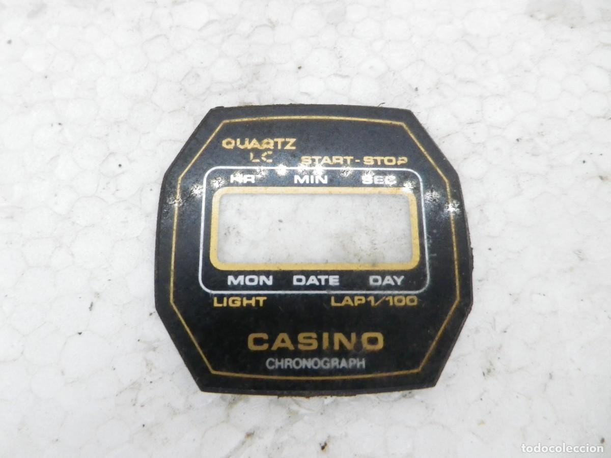 Recambios de relojes: Cristal Car&aacute;tula Reloj Digital Vintage Casino A&ntilde;os 80 Repuesto Colecci&oacute;n Watch