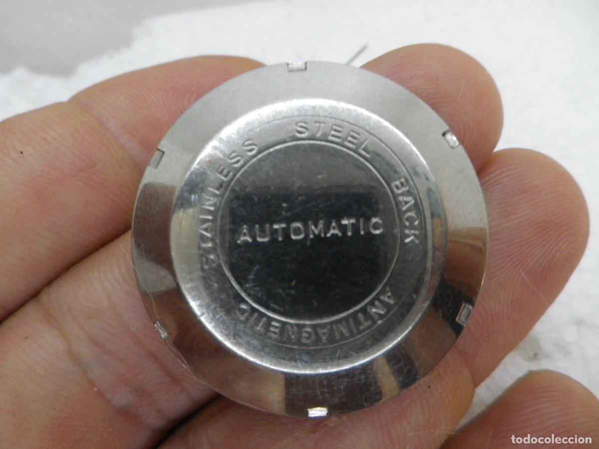 Recambios de relojes: Tapa Reloj Automatico Vintage Acero Inox Nueva Antiguo Stock NOS Repuesto 32mm