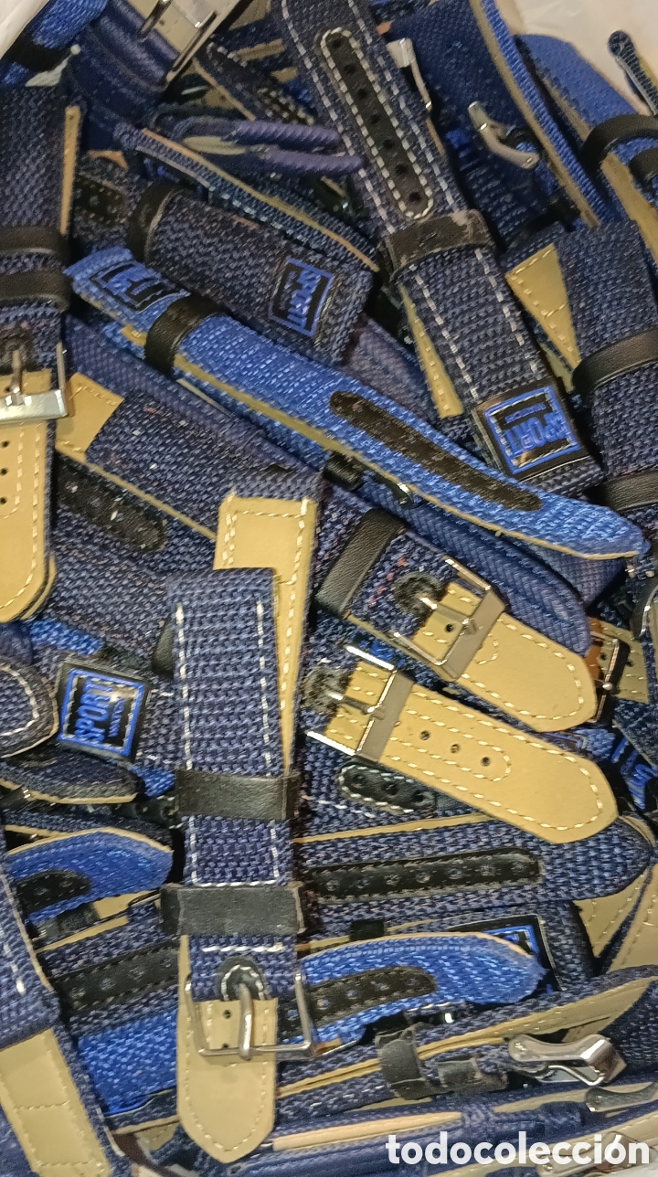 Recambios de relojes: LOTE 148 CORREAS RELOJ AZUL
