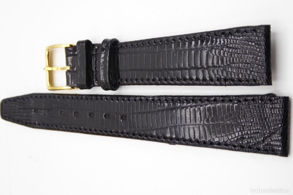 Recambios de relojes: Bucherer Lizard leather strap 16mm - Foto 4