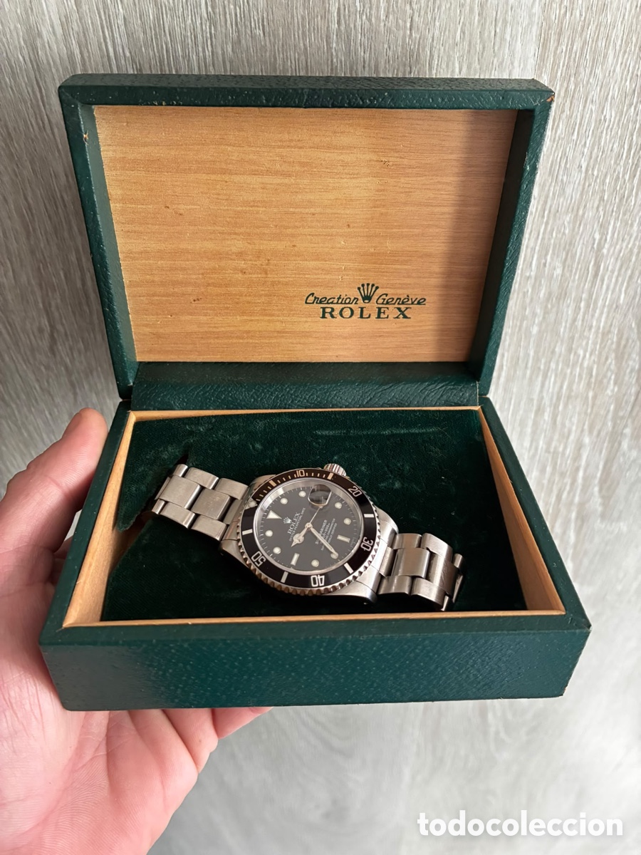 Recambios de relojes: Estuche Rolex vintage con el interior - Foto 1
