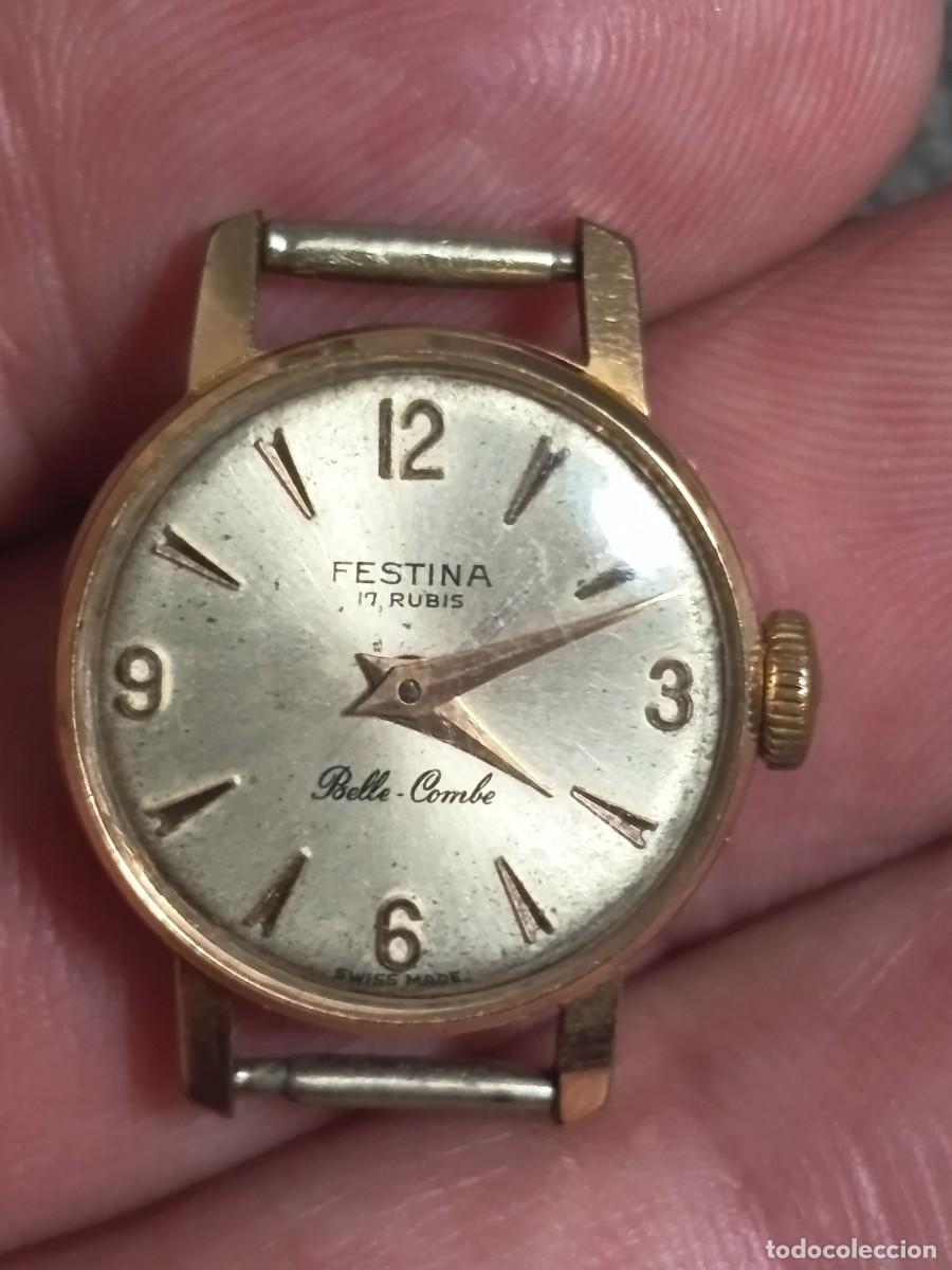 Recambios de relojes: FESTINA 17.RUBIS ANTIGUO RELOJ DE SE&Ntilde;ORA