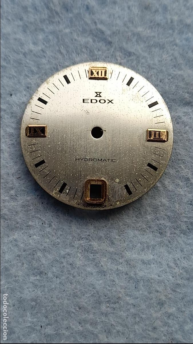 Pe&ccedil;as de reposi&ccedil;&atilde;o de rel&oacute;gios: Edox Hydromatic. Esfera para Reloj Cl&aacute;sico de Caballero.