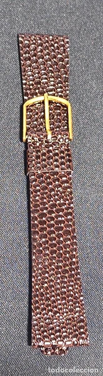 Pi&egrave;ces de rechange de montres et horloges: Correa o pulsera antigua para reloj de 18 mm. Marr&oacute;n (NUEVA)