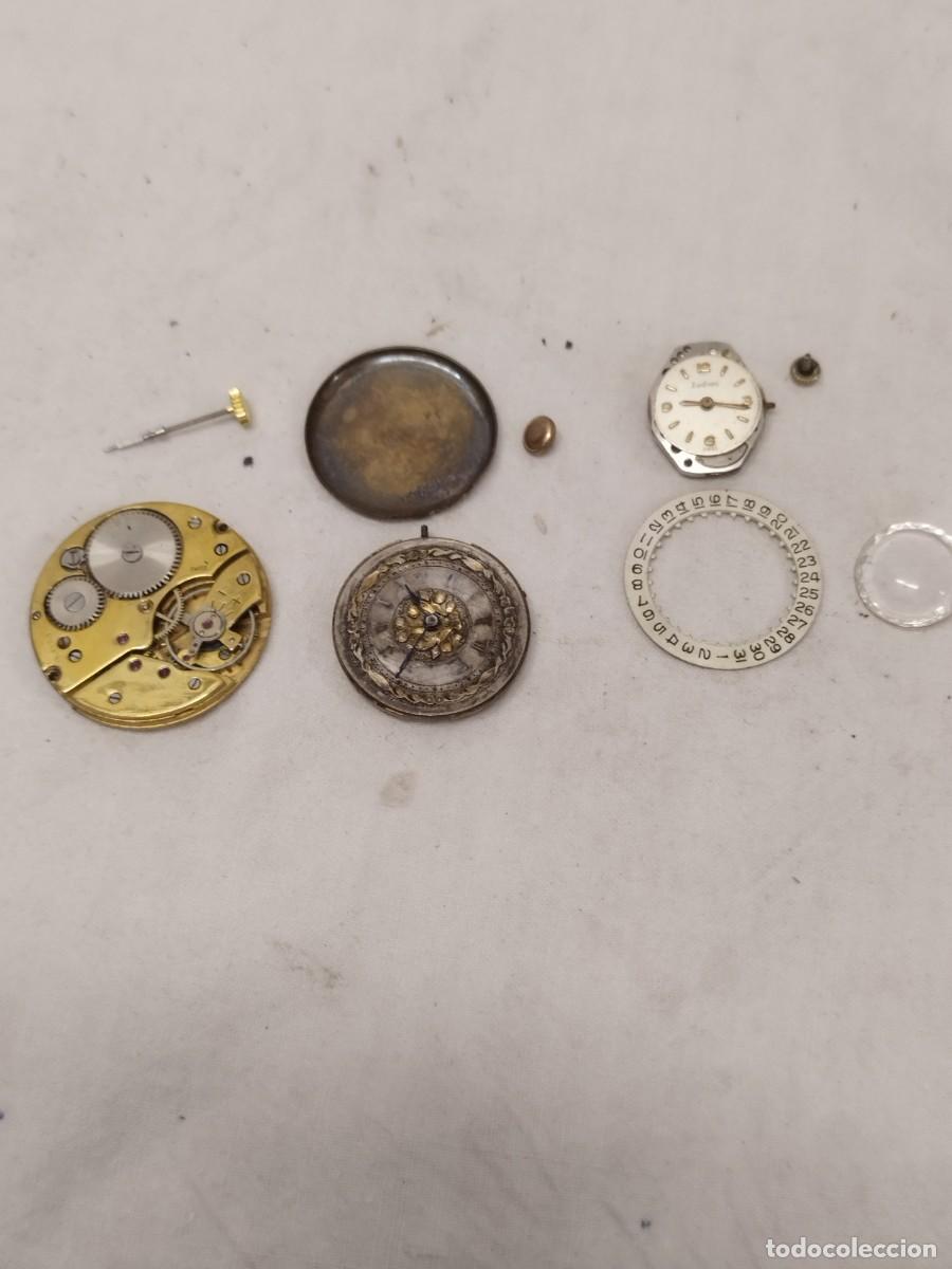 Recambios de relojes: Lote de Repuestos de Relojer&iacute;a Antigua - Esferas, Maquinaria Catalino,Verge Fusee y Piezas para.