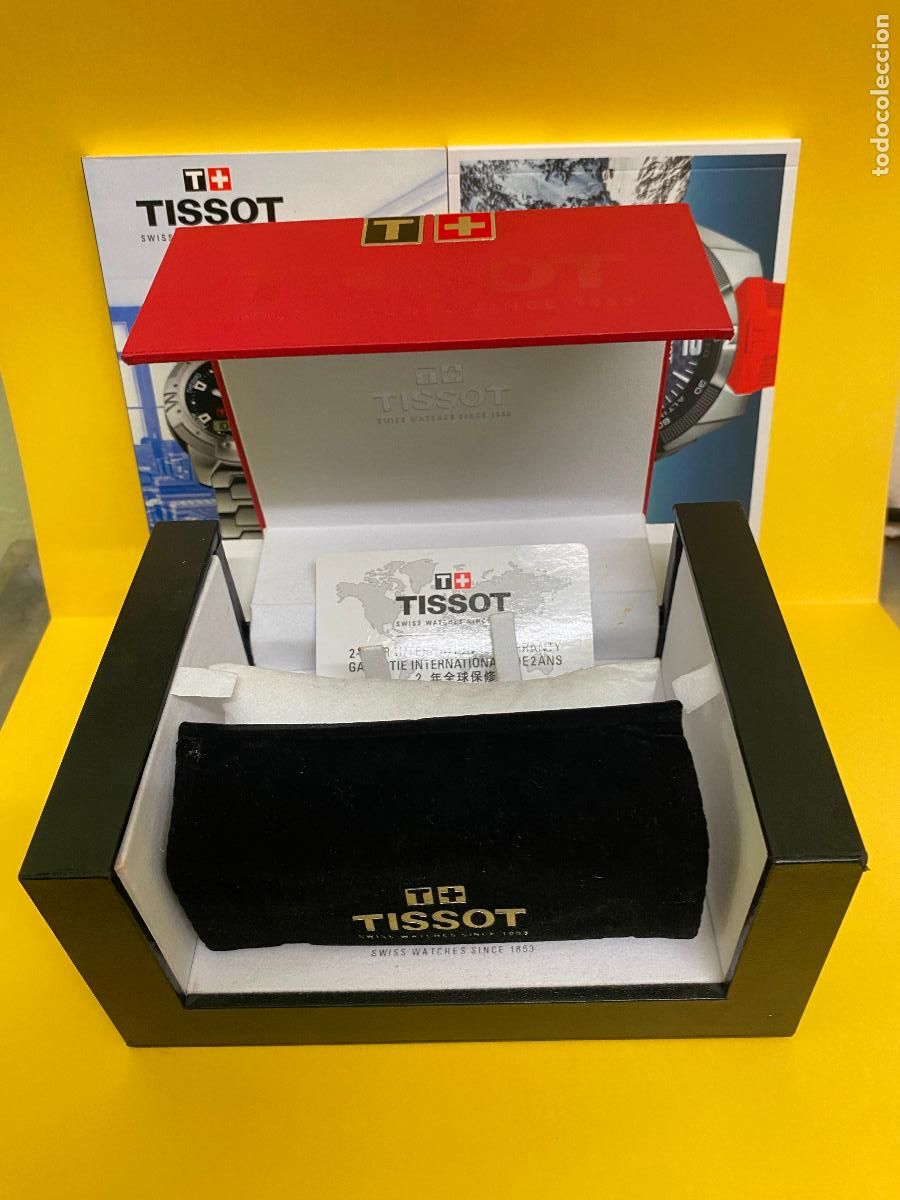 Recambios de relojes: Tissot &ndash; Caja Estuche original Reloj - Con Bolsa , cat&aacute;logo y novela