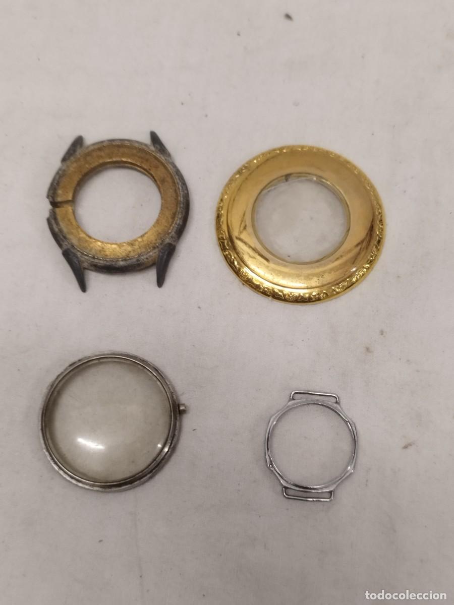 Recambios de relojes: &bull; Lote 4 Cajas De Reloj Vintage Mec&aacute;nico - Ideal Restauraci&oacute;n O Artesan&iacute;a.
