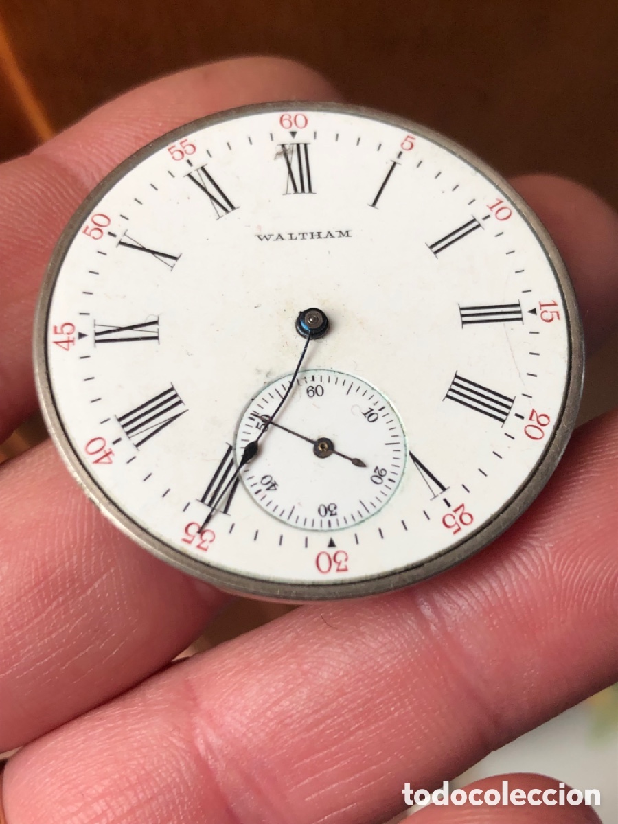 Recambios de relojes: Calibre reloj bolsillo walthan de cuerda