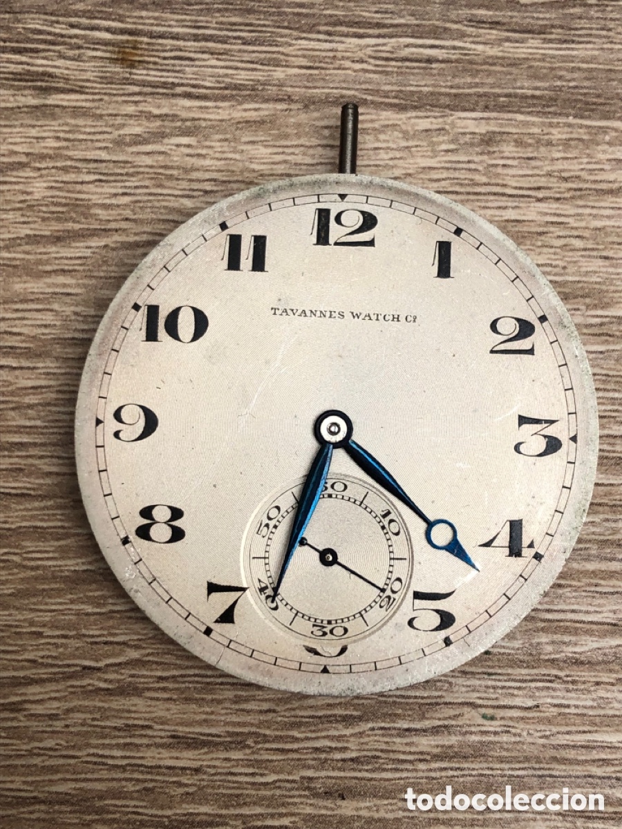 Recambios de relojes: Calibre reloj de bolsillo tavarnmes completo con tija