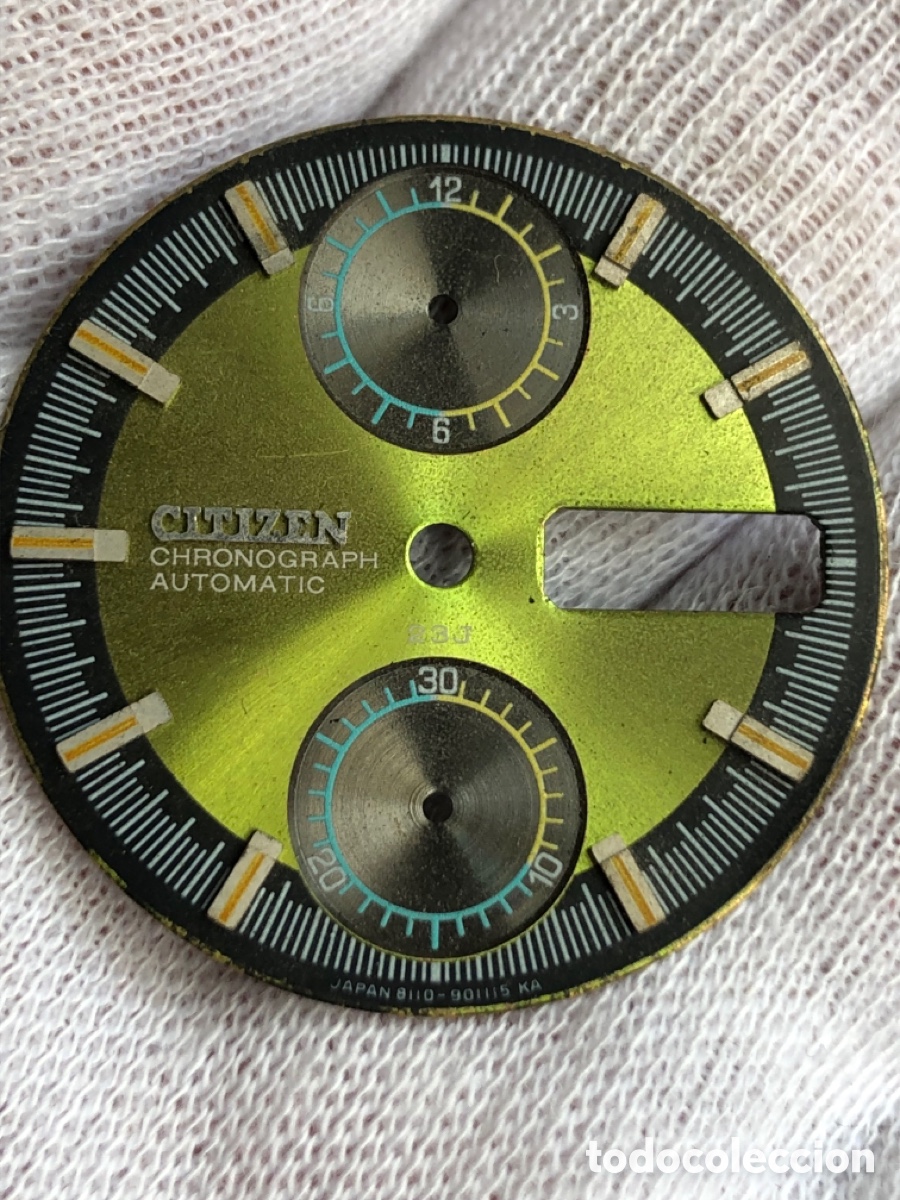 Recambios de relojes: Esfera reloj citizen autom&aacute;tico cron&oacute;grafo - Foto 3