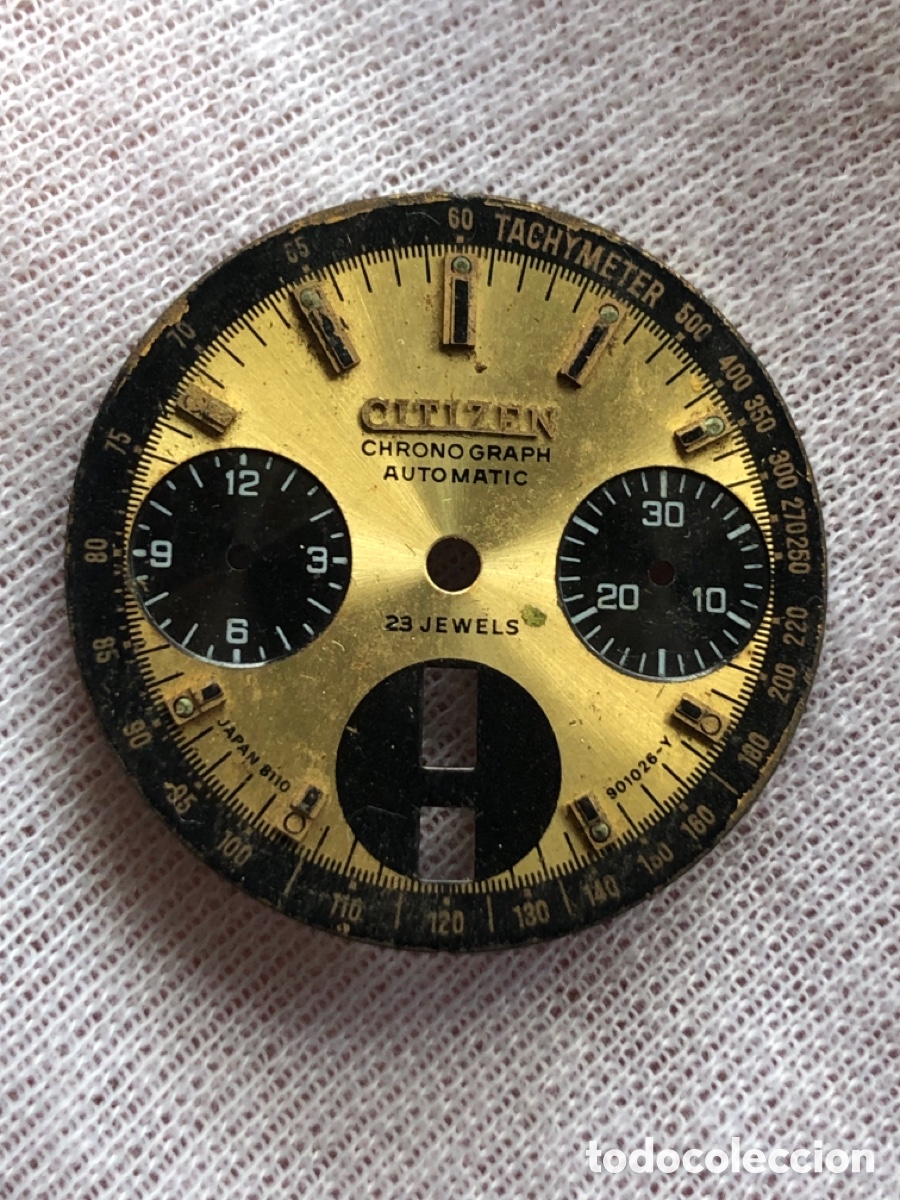 Recambios de relojes: Esfera reloj citizen bulhead autom&aacute;tico cron&oacute;grafo