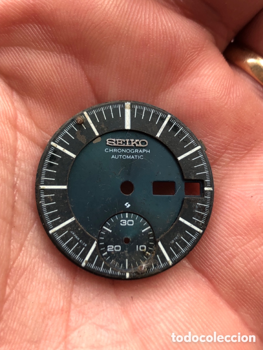 Recambios de relojes: Esfera reloj Seiko autom&aacute;tico cron&oacute;grafo - Foto 3