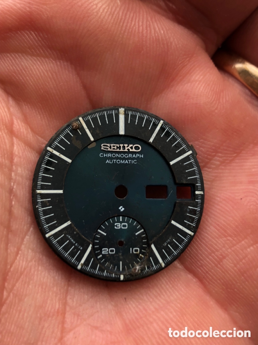 Recambios de relojes: Esfera reloj Seiko autom&aacute;tico cron&oacute;grafo - Foto 4