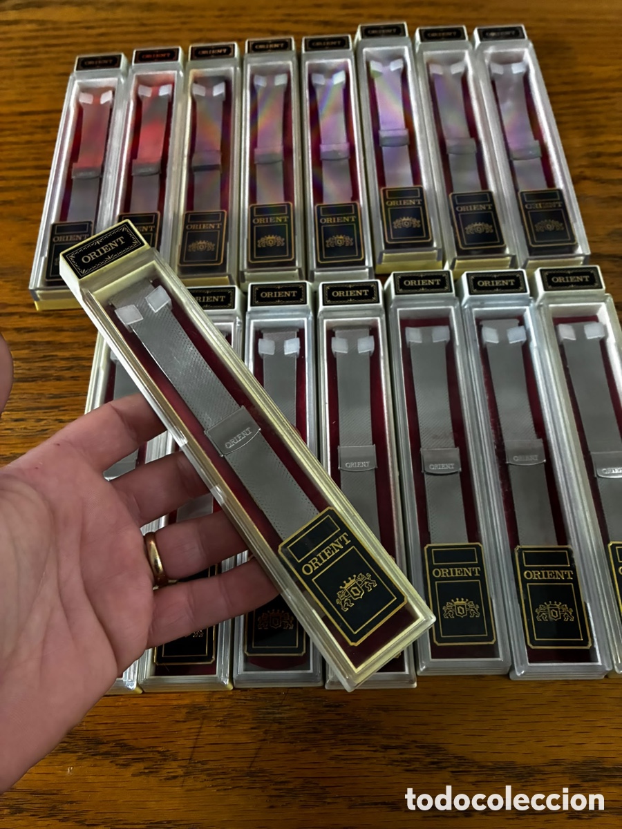 Recambios de relojes: Armis orient milanesa a estrenar con su estuche vintage