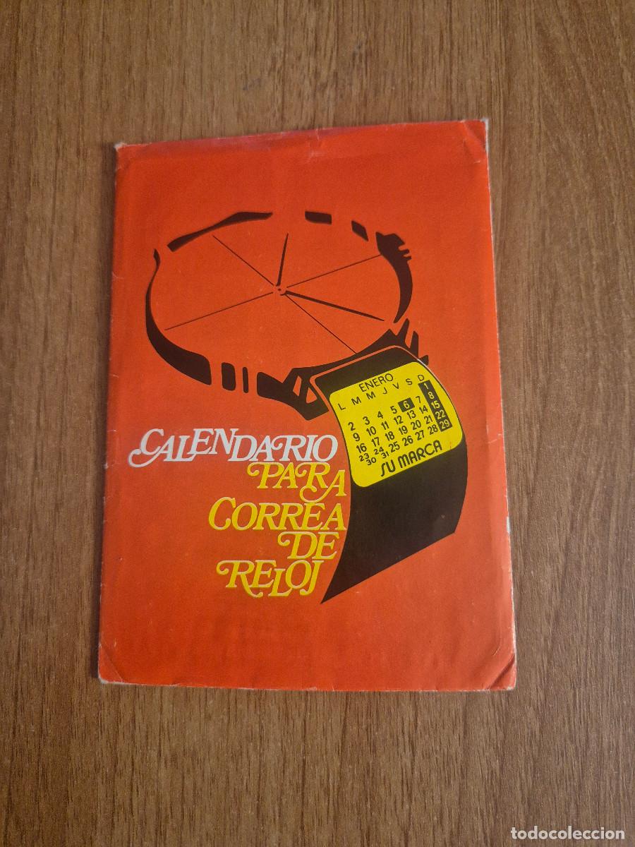Recambios de relojes: CALENDARIOS METALICOS PARA CORREA DE RELOJ, LA SEDA DE BARCELONA A&Ntilde;O 1981.