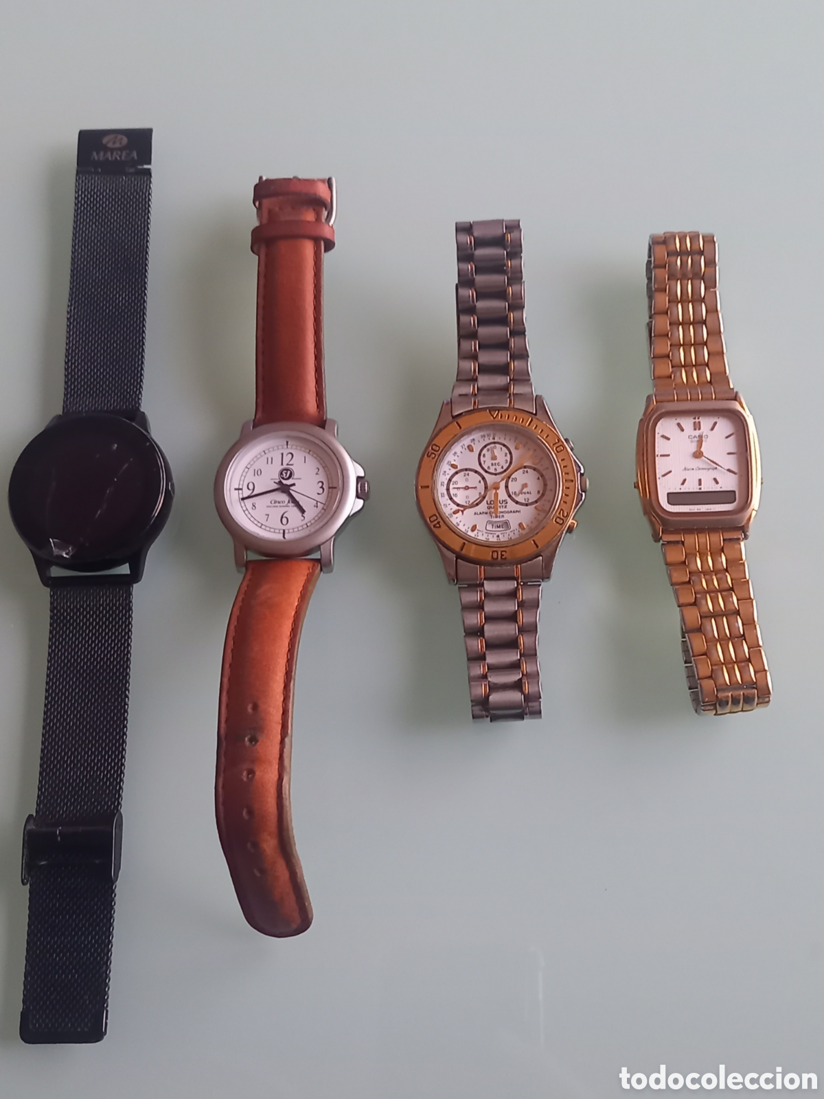 Recambios de relojes: Lote 4 Relojes Para Piezas, Repuestos O Restauraci&oacute;n (Casio, Lorus, Marea)