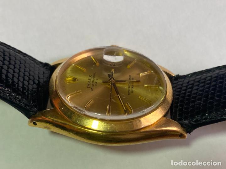 Relojes - Rolex: ROLEX OYSTER PERPETUAL DATE REF. 1500 / 1503 . YELOW GOLD 18K. AUTOMATIC WRISTWATCH , 1965 , - Foto 4 - 268420269