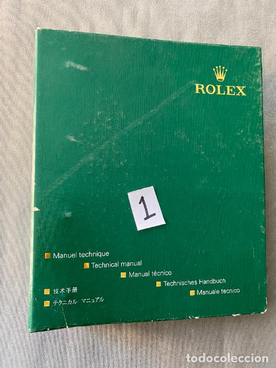 Relojes - Rolex: ROLEX CARPETA MANUAL TECNICO AA , ORIGINAL , SOLO SEPARADORES Y CALIBRE 7040-1 - Foto 2 - 293621588