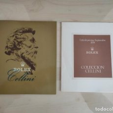 Relojes - Rolex: CATALOGO DE RELOJES CELLINI DE ROLEX Y LISTA DE PRECIOS. 1978. Lote 319295783
