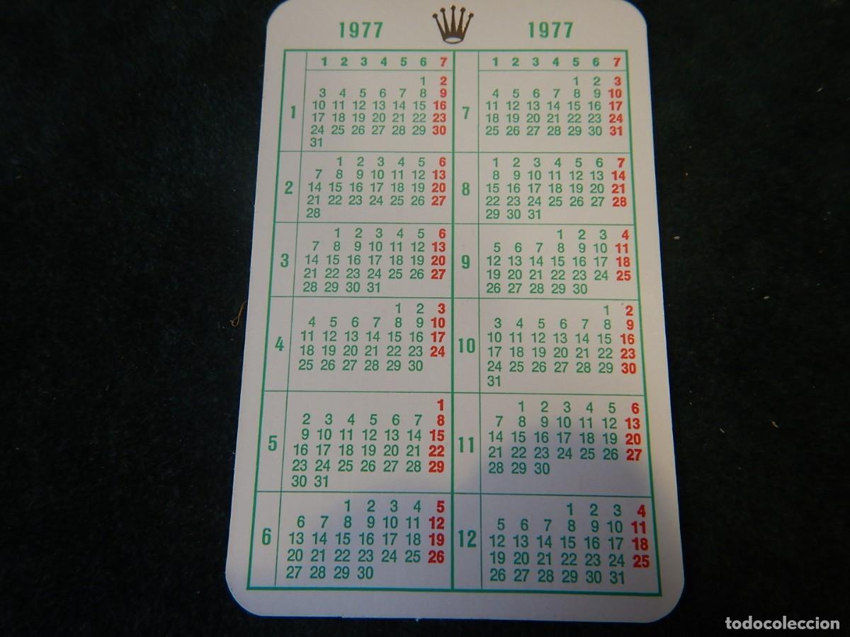 Relojes - Rolex: Calendario Rolex a&ntilde;o 1977 - Foto 2