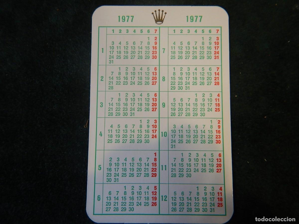 Relojes - Rolex: Calendario Rolex a&ntilde;o 1977 - Foto 3