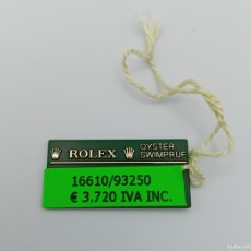 Relojes - Rolex: ETIQUETA ROLEX SUBMARINER 16610