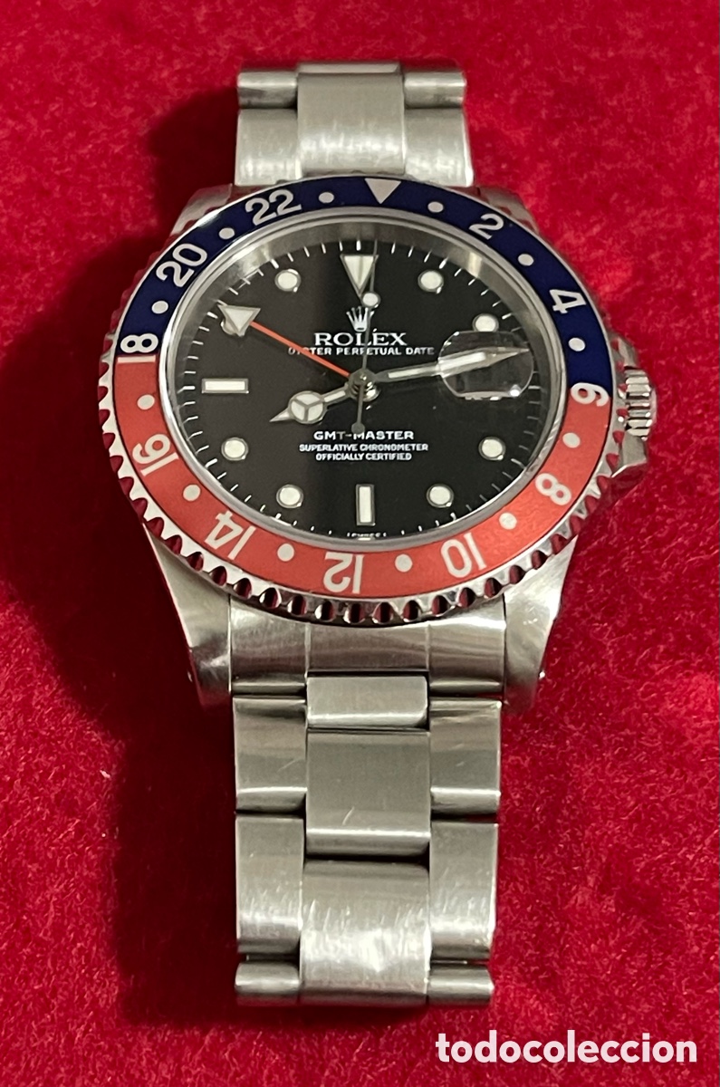 Relojes - Rolex: Reloj autom&aacute;tico, Rolex GMT Master Pepsi Full Set. - Foto 2