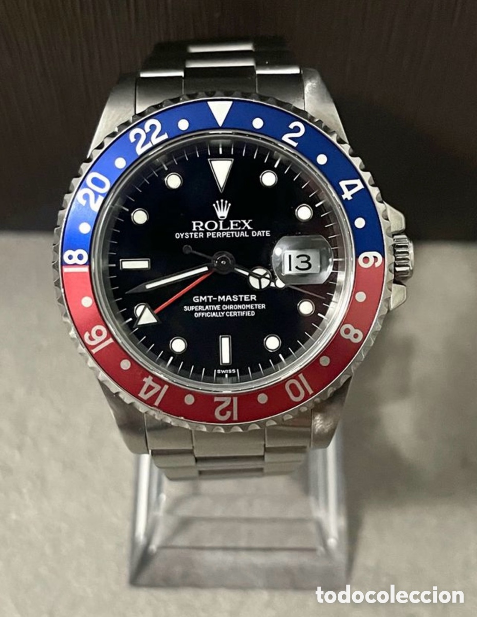 Relojes - Rolex: Reloj autom&aacute;tico, Rolex GMT Master Pepsi Full Set. - Foto 4