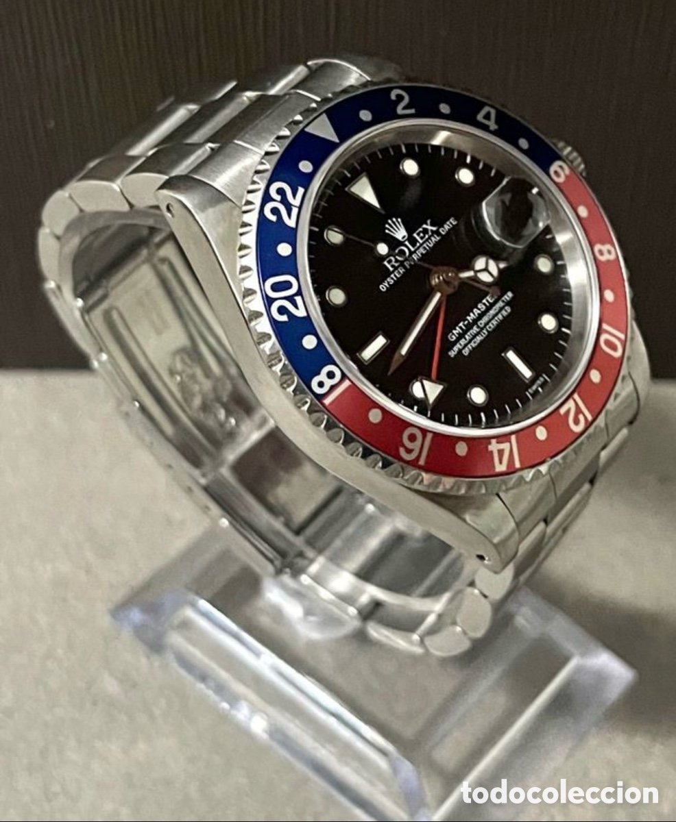 Relojes - Rolex: Reloj autom&aacute;tico, Rolex GMT Master Pepsi Full Set. - Foto 5
