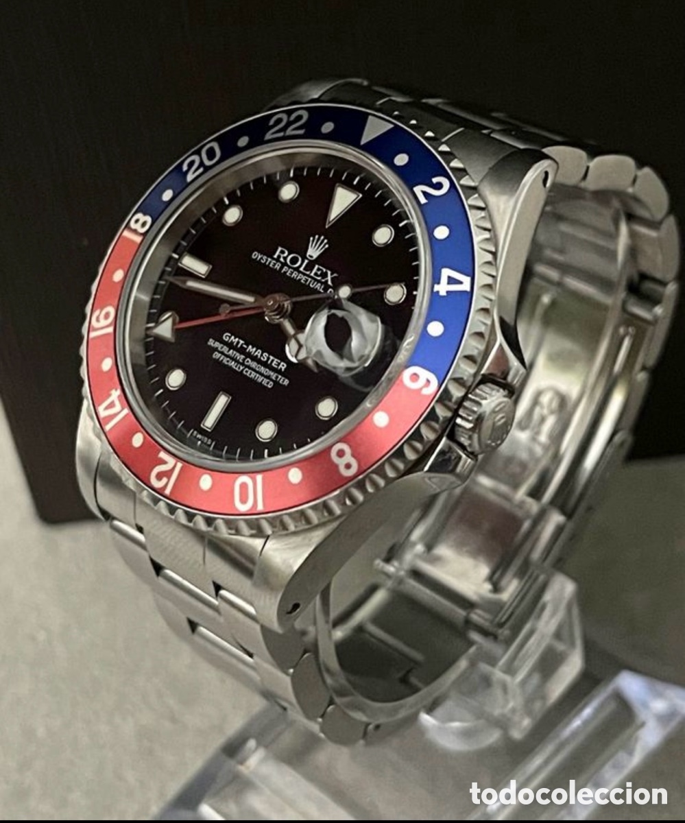 Relojes - Rolex: Reloj autom&aacute;tico, Rolex GMT Master Pepsi Full Set. - Foto 6