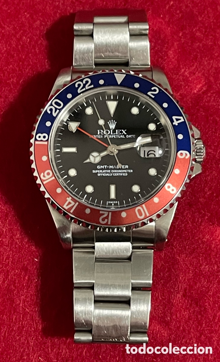 Relojes - Rolex: Reloj autom&aacute;tico, Rolex GMT Master Pepsi Full Set. - Foto 1