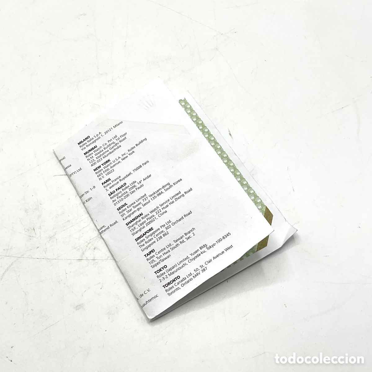 Relojes - Rolex: ROLEX documento - garant&iacute;a internacional de servicio - 2009 &ldquo;&rdquo; - Foto 4
