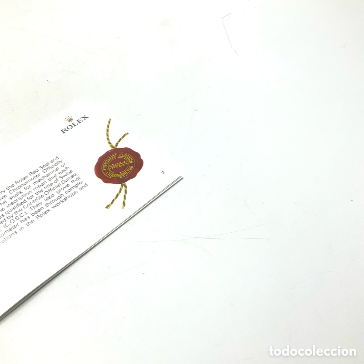 Relojes - Rolex: ROLEX OYSTER 579.52 - documento de reloj &ldquo;&rdquo; - Foto 5