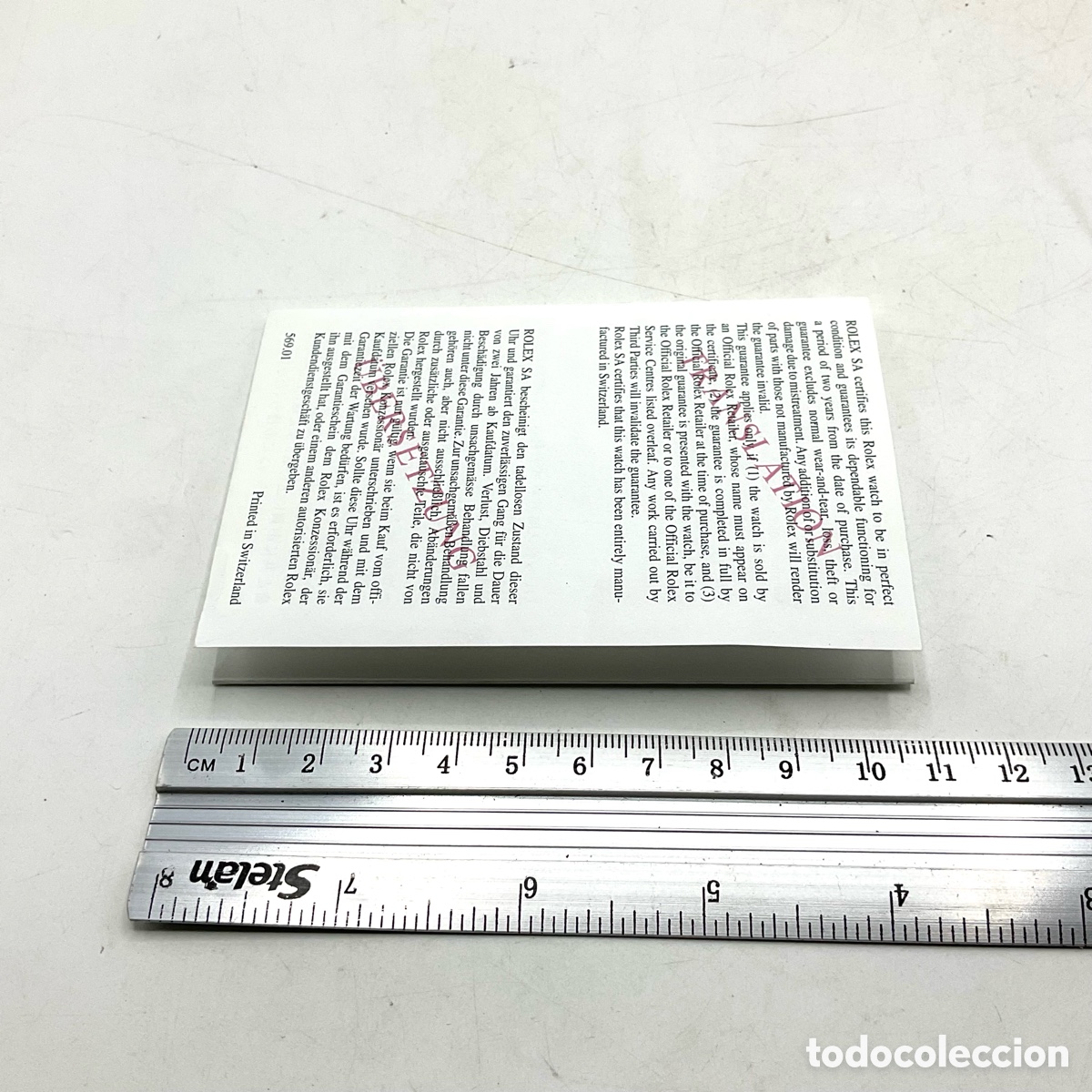 Relojes - Rolex: ROLEX 569.01 traducci&oacute;n - documento de reloj &ldquo;&rdquo; - Foto 5