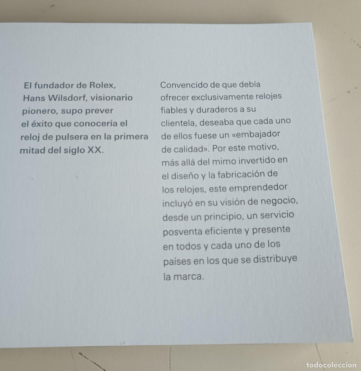 Relojes - Rolex: ROLEX - ROLEX WORLD SERVICE BOOKLET - Foto 4