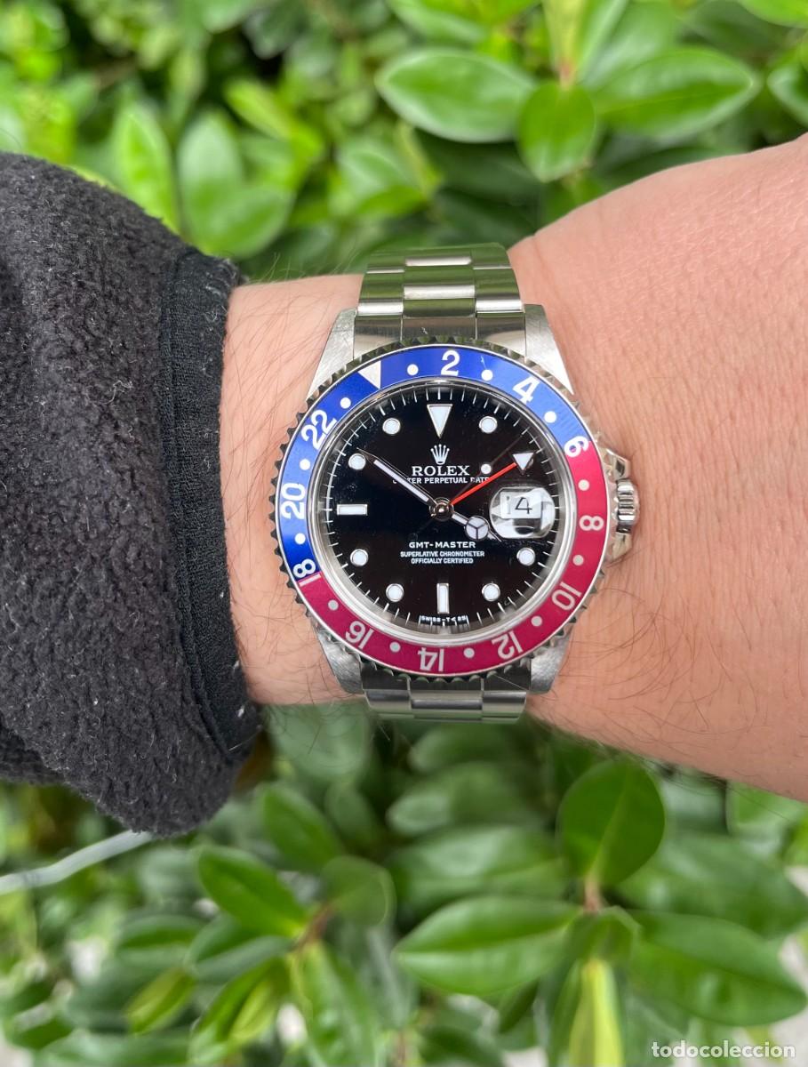 Relojes - Rolex: ROLEX GMT MASTER 16700 PEPSI ACERO AUTOM&Aacute;TICO CALIBRE 3175 TRITIO VINTAGE A&Ntilde;OS 90