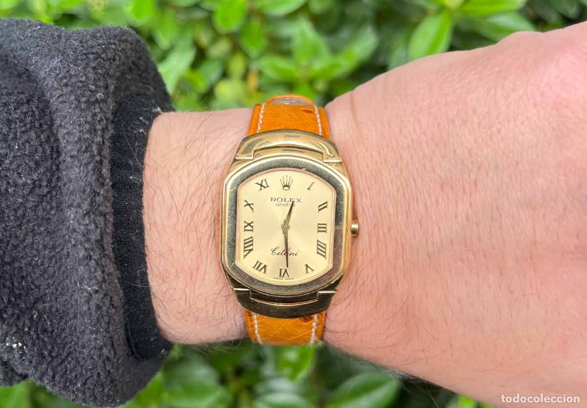 Rel&oacute;gios - Rolex: Rolex Cellini Oro 18K Ref 6633 Reloj Vintage Unisex Quartz Caja Oro Hebilla Oro Descatalogado