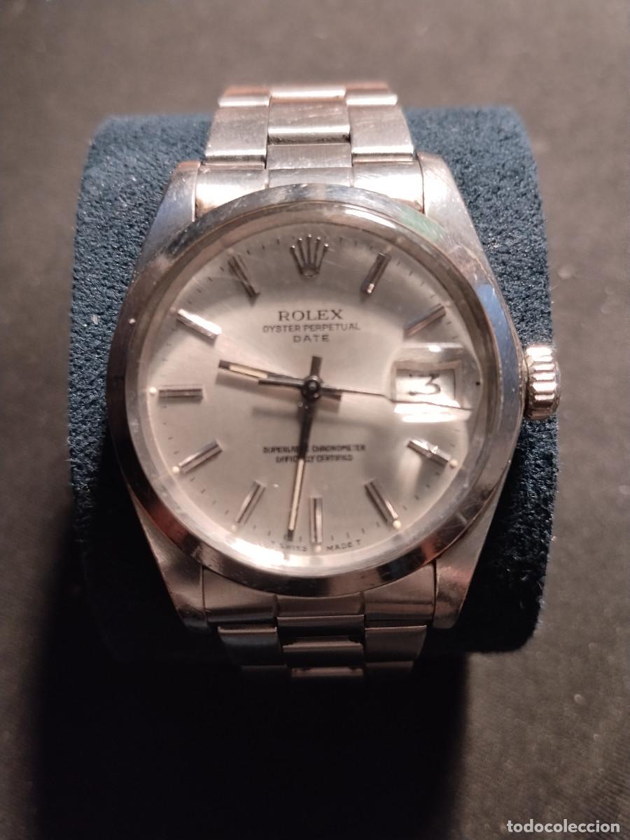 Uhren - Rolex: ROLEX Oyster Perpetual Date 1500 &ndash; Acero &ndash; Brazalete 78350 &ndash; Endlinks 557 &ndash; A&ntilde;os 70 &ndash; Original